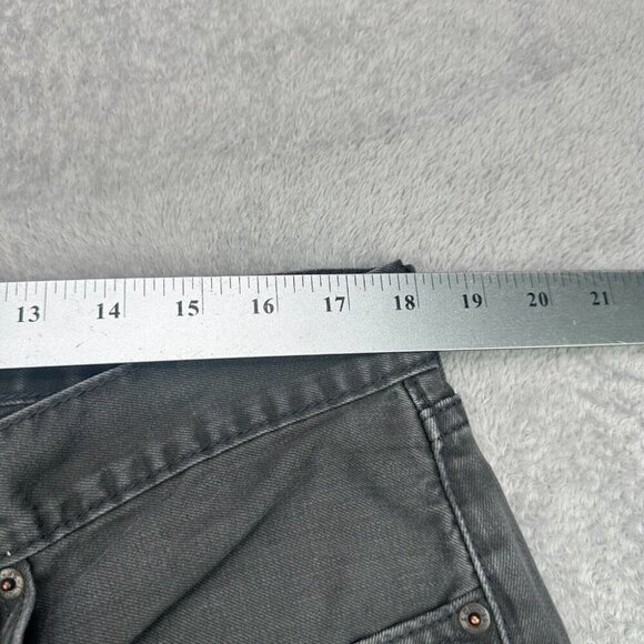 Levi's 505 Jeans Mens 36x28 Dark Gray Charcoal Straight Leg Regular Fit Denim - Picture 10 of 15